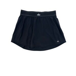 Alo Match Point Tennis Skirt in Black Size Medium